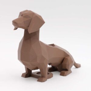 Portapenne Lowpoly Bassotto - immagine 3